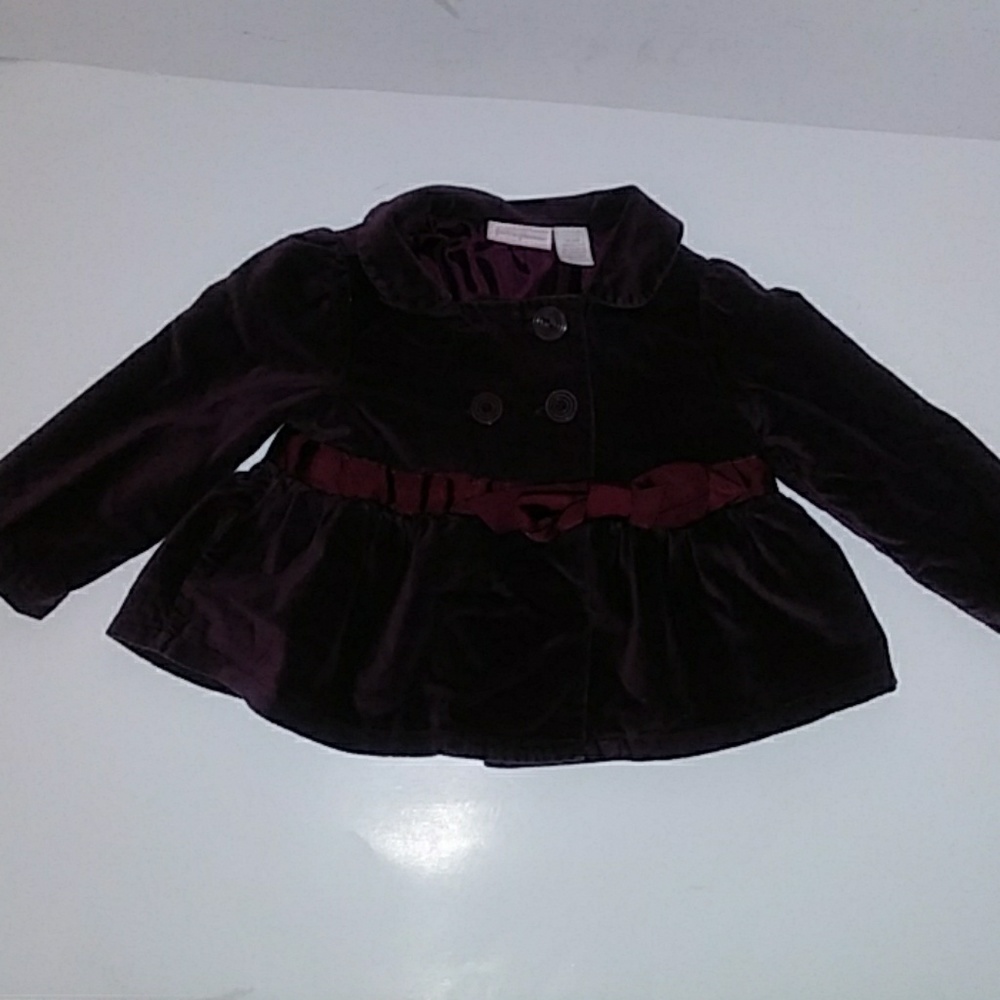 100% COTTON FIRST IMPRESSION BABY BURGUNDY COAT